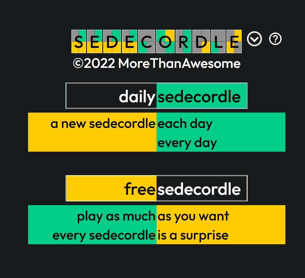 Sedordle, know about Sedordle