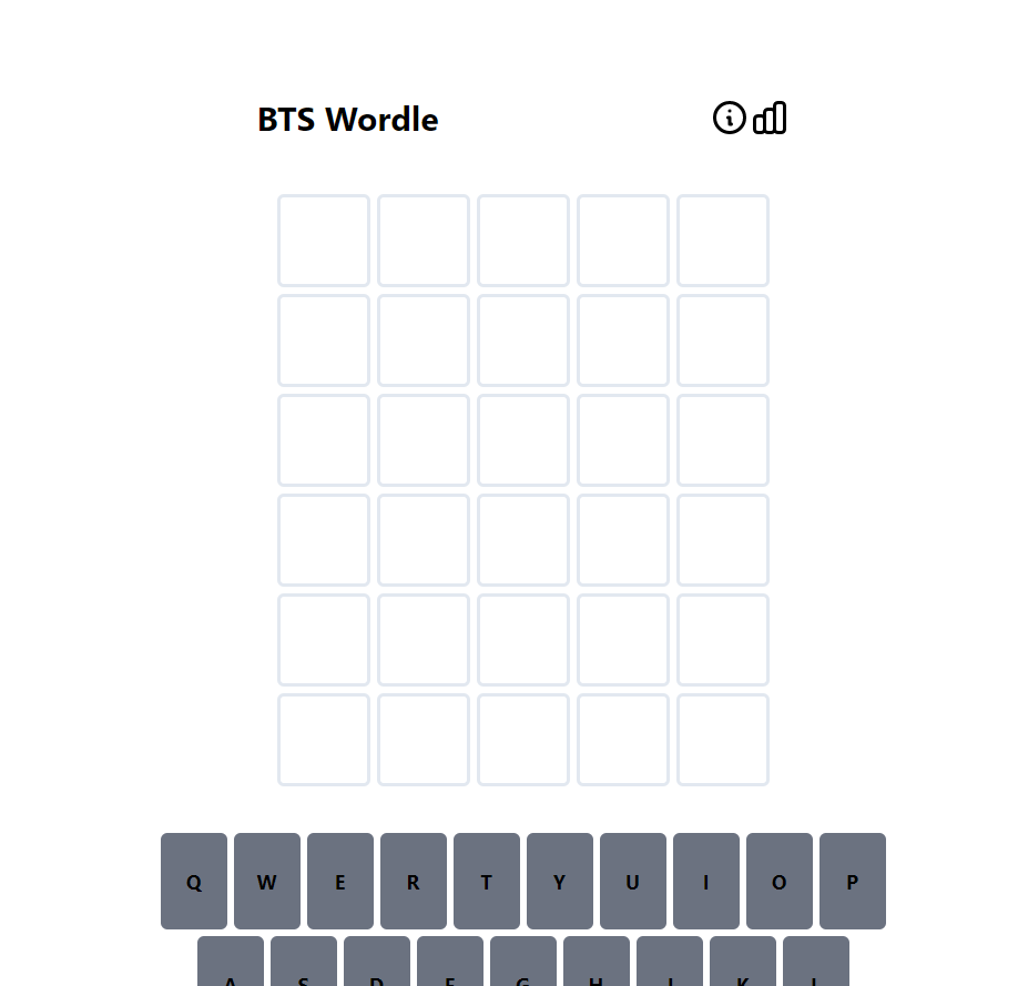 BTS Wordle